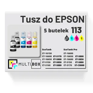 Tusz do EPSON 113 T06B1 T06B2 T06B3 T06B4 5-pak cyan / magenta / yellow / black zamiennik Multibox