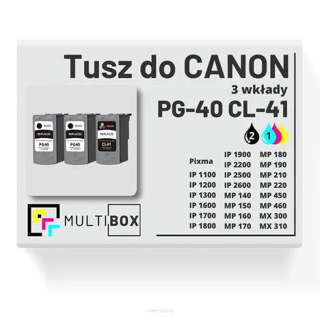 3-PAK Multibox Tusz do CANON PG40 CL41 black / color zamiennik
