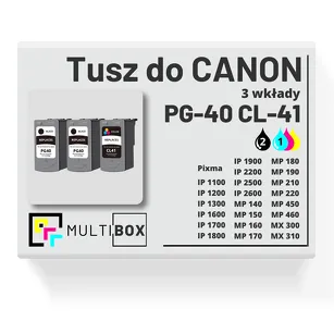 3-PAK Multibox Tusz do CANON PG40 CL41 black / color zamiennik