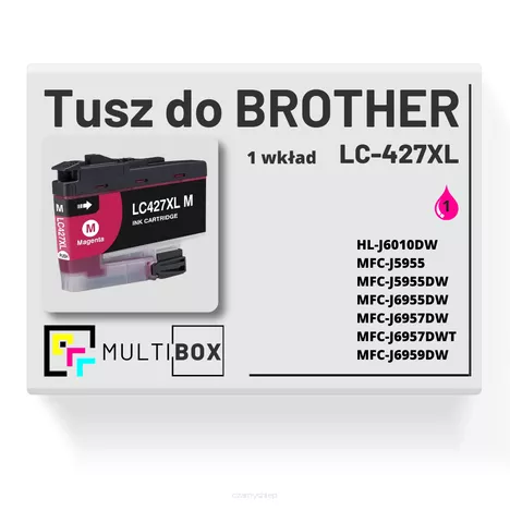 Tusz do BROTHER LC427XLM magenta zamiennik Multibox