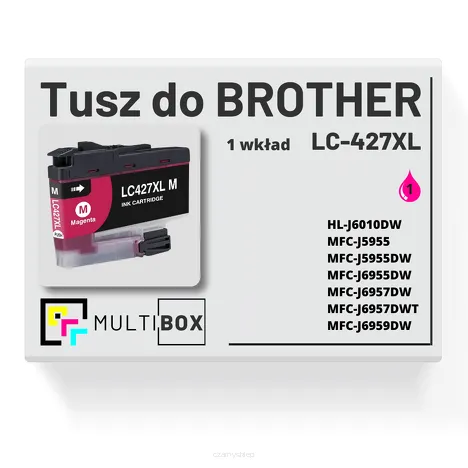 Tusz do BROTHER LC427XLM magenta zamiennik Multibox