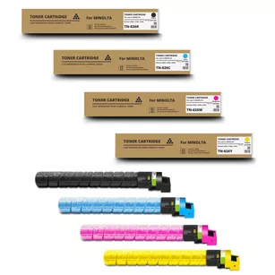 4 X Toner do MINOLTA TN626 CMYK Bizhub C450i C550i C650i Zamiennik