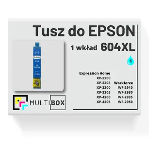 Tusz do EPSON 604XL T10H2 C13T10H24010 cyan zamiennik Multibox