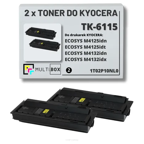 2-PAK Multibox Toner do KYOCERA TK6115 1T02P10NL0 ECOSYS M4125 M4132 2x15.0K zamiennik