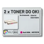 2-PAK Multibox Toner do OKI ES6410 44315318 magenta zamiennik - 2