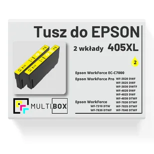 2-PAK Multibox Tusz do EPSON 405XL T05H4 C13T05H44010 yellow zamiennik