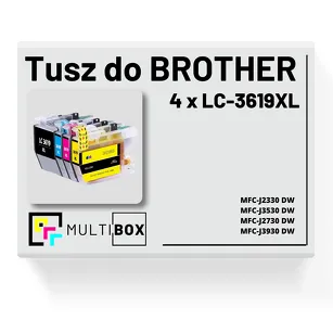 4-PAK Multibox Tusz do BROTHER LC3619XL