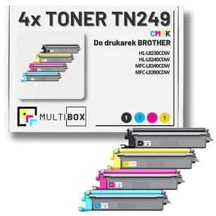 4-PAK Multibox Toner do BROTHER TN249 CMYK zamiennik