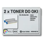 2-PAK Multibox Toner do OKI C822 44844616 black zamiennik - 2