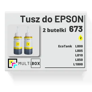 Tusz do EPSON 673 T6734 C13T67344A 2-pak yellow zamiennik Multibox
