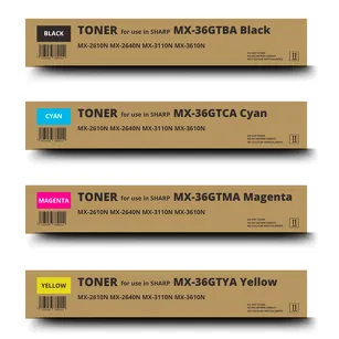 4-PAK Zamiennik Toner do Sharp MX36GTBA MX36GTCA MX36GTMA MX36GTYA CMYK
