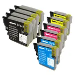 10-PAK Multibox Tusz do BROTHER LC1100 - 2