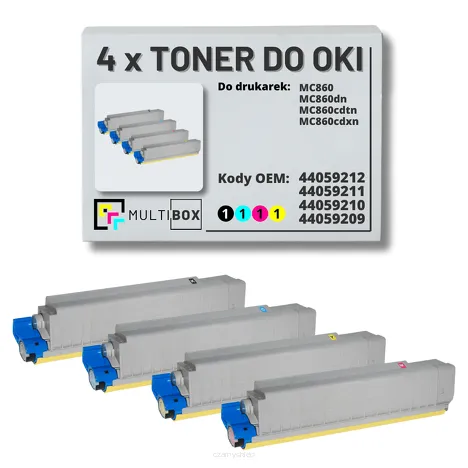 4-PAK Multibox Toner do OKI MC860 black/cyan/magenta/yellow zamiennik