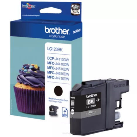BROTHER tusz LC123BK oryginalny czarny 600 stron