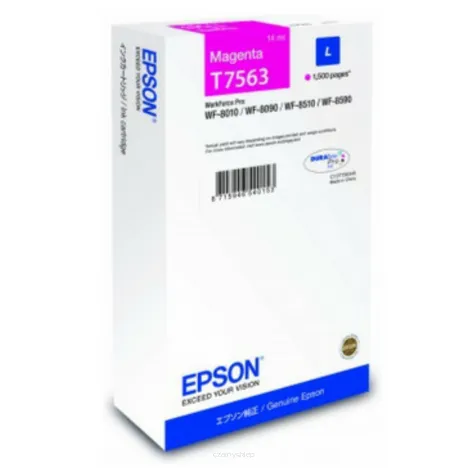 EOL Epson tusz T7563 L C13T756340 oryginalny magenta