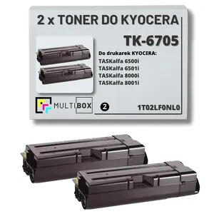 2-PAK Multibox Toner do KYOCERA TK6705 1T02LF0NL0 TASKALFA 6500i 6501i 8000i 8001i 2x70.0K zamiennik