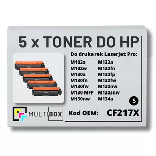 Toner do HP CF217H 17H M102 M130 5-pak zamiennik Multibox
