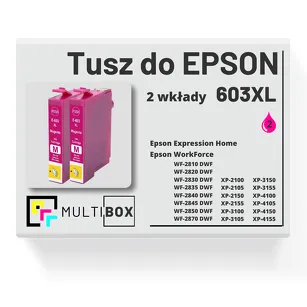 Tusz do Epson 603XL T03A3 C13T03A34010 2-pak magenta zamiennik Multibox