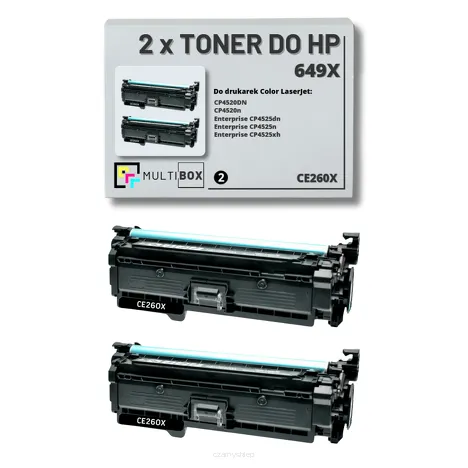 2-PAK Multibox Toner do HP 649X BLACK CE260X zamiennik
