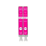 2-PAK Multibox Tusz do CANON CLI521M magenta zamiennik - 2