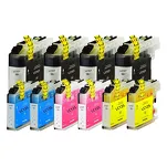 10-PAK Multibox Tusz do BROTHER LC127XL LC125XL - 2