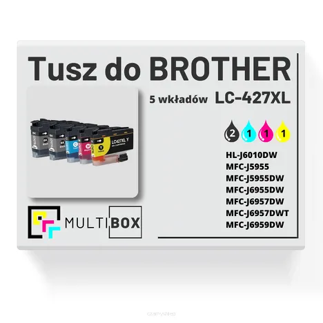 5-PAK Multibox Tusz do BROTHER LC427XL cyan / magenta / yellow / black zamiennik