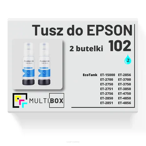 2-PAK Multibox Tusz do EPSON 102 T03R2 C13T03R240 cyan zamiennik