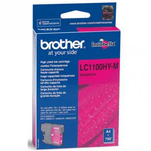 BROTHER tusz LC1100HYM oryginalny magenta 750 stron