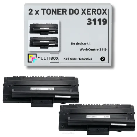 2-PAK Multibox Toner do XEROX 3119 13R00625 3K zamiennik
