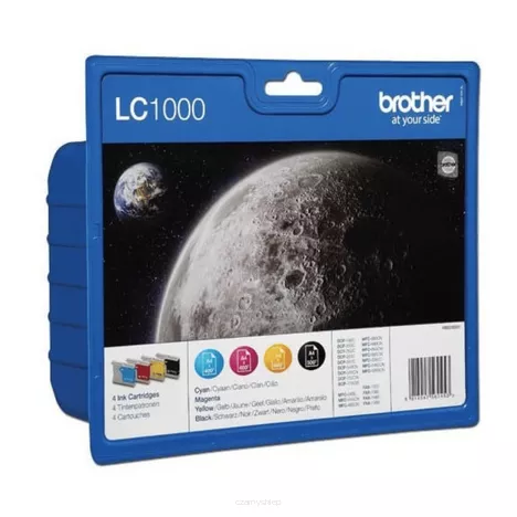 EOL BROTHER tusz LC1000VALBP oryginalny 4-pak CMYK 500 + 3x400 stron.
