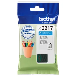BROTHER tusz LC3217C oryginalny cyan 550 stron