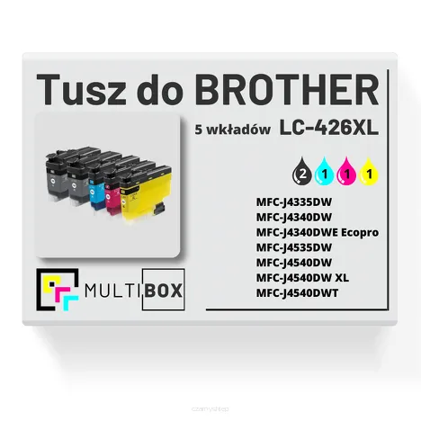 5-PAK Multibox Tusz do BROTHER LC426XL cyan / magenta / yellow / black zamiennik