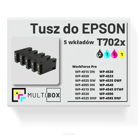 5-PAK Multibox Tusz do EPSON T7021 T7022 T7023 T7024 cyan / magenta / yellow / black zamiennik