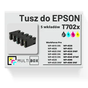5-PAK Multibox Tusz do EPSON T7021 T7022 T7023 T7024 cyan / magenta / yellow / black zamiennik