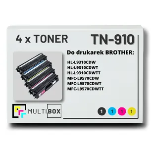 4-PAK Multibox Toner do BROTHER TN910 CMYK zamiennik