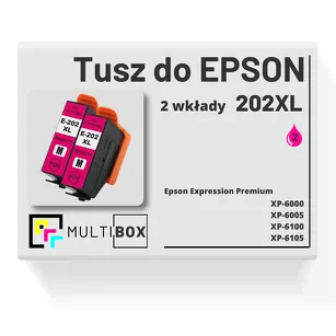 Tusz do EPSON 202XL T02H34 T02H34010 2-pak magenta zamiennik Multibox