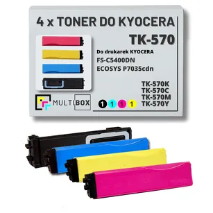 4-PAK Multibox Toner do KYOCERA TK570 FSC5400 16,0K/3x10,0K CMYK zamiennik