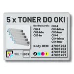 5-PAK Multibox Toner do OKI C824 C834 C844 black/cyan/magenta/yellow zamiennik - 2