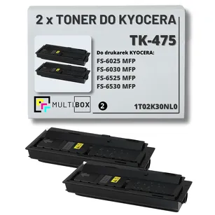 2-pak Toner do KYOCERA TK-475 1T02K30NL0 FS6025 FS6030 FS6525 FS6530 MFP 2x15.0K Multibox zamiennik