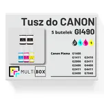5-PAK Multibox Tusz do CANON GI490 black / cyan / magenta / yellow zamiennik - 2
