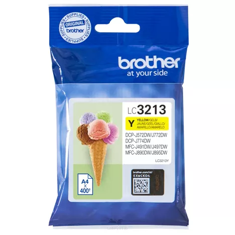 BROTHER tusz LC3213Y oryginalny yellow 400 stron