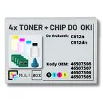 4-PAK Multibox Tonery + chipy do OKI C612 8,0K/3x6,0K - 2