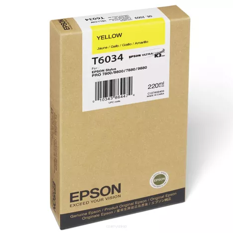 Epson tusz T6034 C13T603400 oryginalny yellow