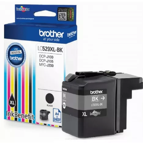 BROTHER tusz LC529XLBK oryginalny czarny 2400 stron
