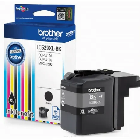 BROTHER tusz LC529XLBK oryginalny czarny 2400 stron