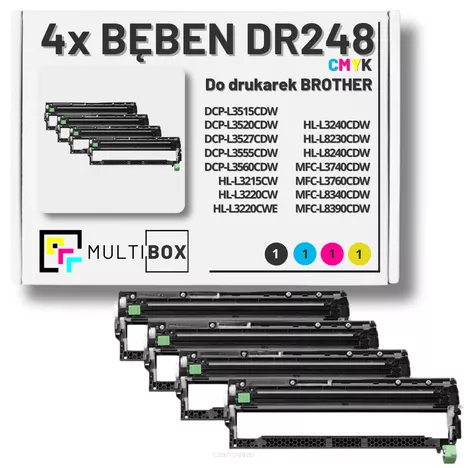 Bęben do BROTHER DR248CL 4-pak CMYK Multibox zamiennik