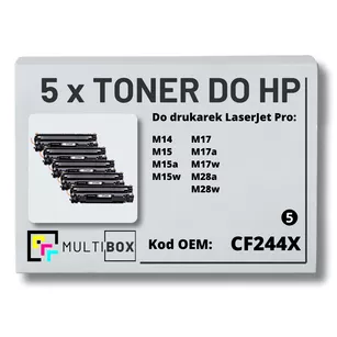 Toner do HP CF244X 44X M14 M15 M17 5-pak zamiennik Multibox