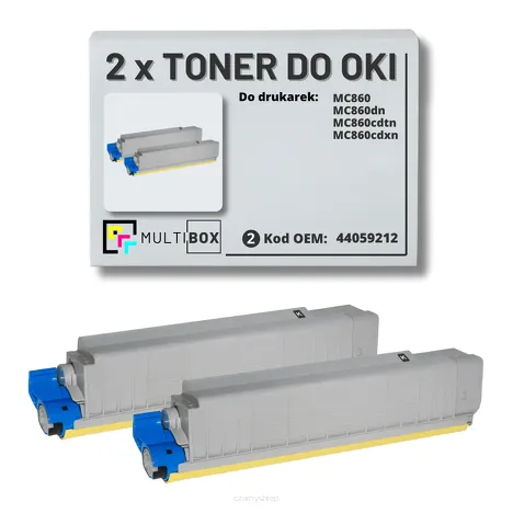 2-PAK Multibox Toner do OKI MC860 44059212 black zamiennik