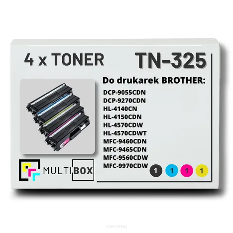 4-PAK Multibox Toner do BROTHER TN325 CMYK zamiennik