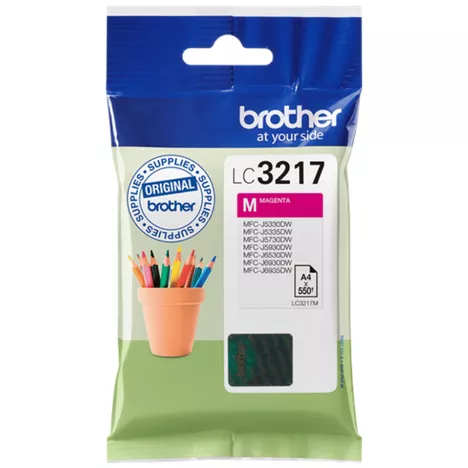 BROTHER tusz LC3217M oryginalny magenta 550 stron